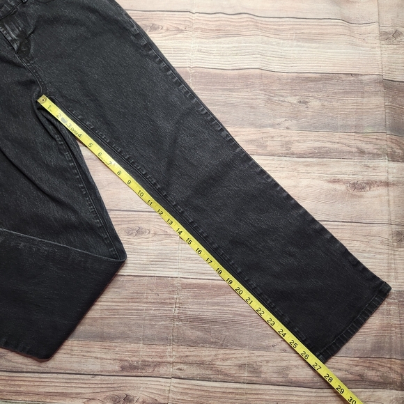 Vintage Diane Gilman Black High Rise Rhinestone Flag Jeans - Picture 10 of 11